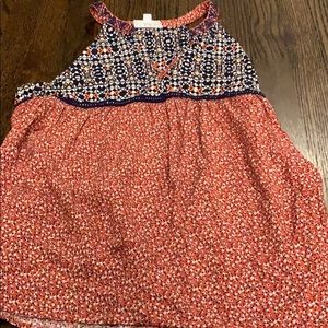 THML Orange and Navy Tank